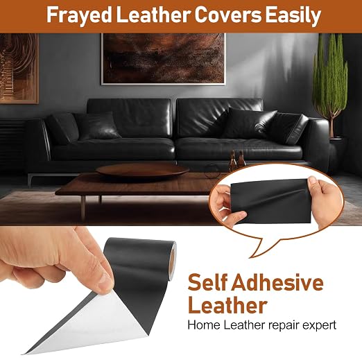 Self Adhesive Leather Repair Patch Tape 4x70 inch, Vinyl Repair Kit, Leather - Image 3