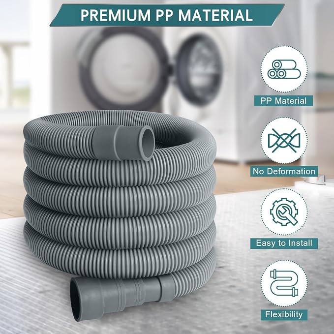 13FT Washing Machine Drain Hose, Universal Dishwasher Hose - Image 4