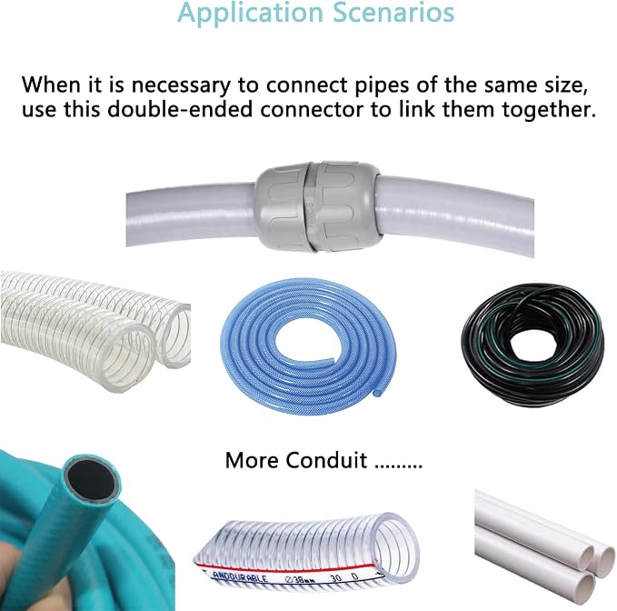 NPT 3/4 Double Conduit Liquid-Tight Connector Straight | Extend Repair Conduit - Image 5