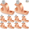 Landhoow 10 Pack Lay-in Lugs, Copper Pool Bonding Connectors, 4-14 AWG | by Landhoow