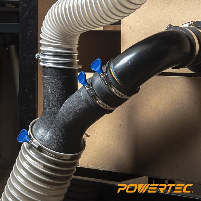 POWERTEC 70337-P6 2-1/2" Dust Control Flex Cuff w/Adjustable Key Hose Clamps - Image 5