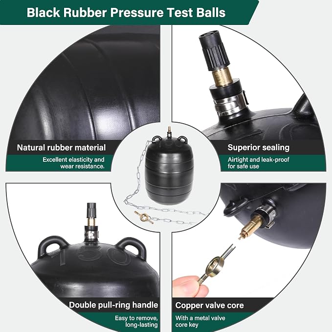 4 Inch Inflatable Pipe Plug Balloon Kit - Image 7