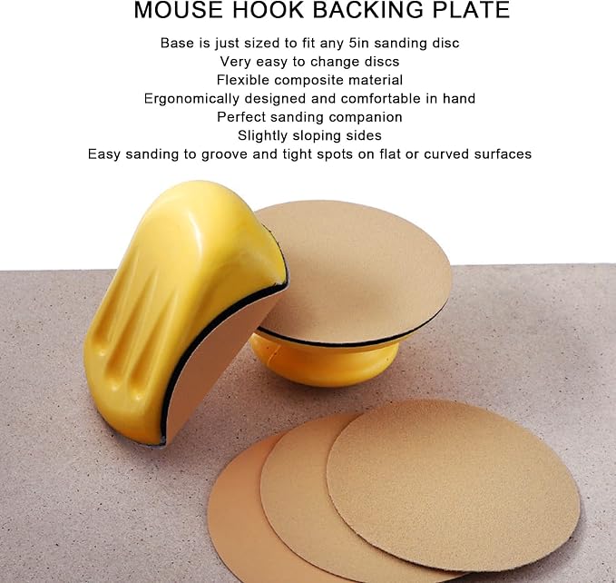 16Pcs Hook Backing Plate Sand Pad, Hand Sanding Blocks - Image 4