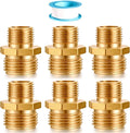 Garden Hose Connector Adapter, 3/4" GHT male and 1/2" NPT male Connectors by SIGURANTA