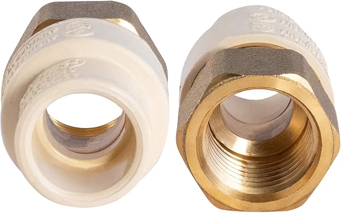Midline Valve CSDQG034-OM-5 Female x CPVC Adapter Transition Pipe Fitting; - Image 2