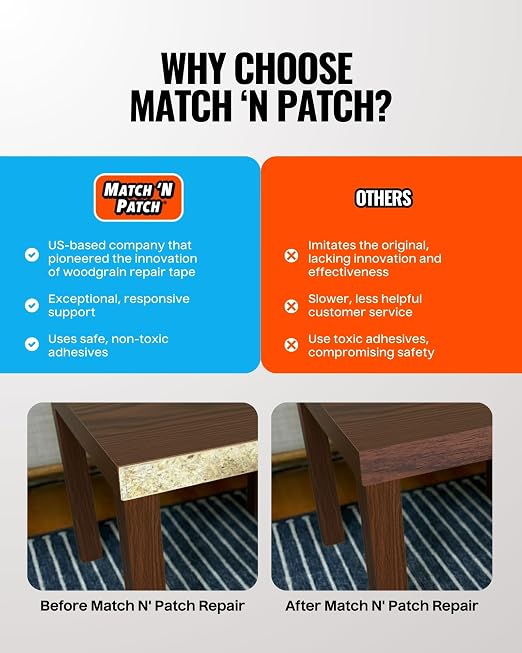 MATCH 'N PATCH Wood Grain Repair Tape - Image 6