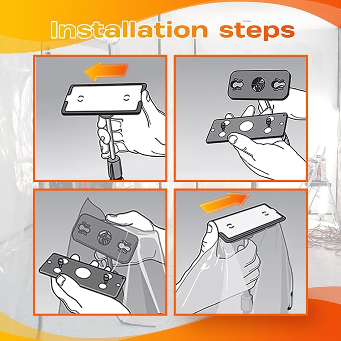 Dust Barrier Replacement Heads and Top Plates Set Fit - Image 4