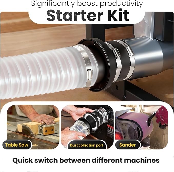 4" to 2-1/2" Magnetic Dust Collection Fittings, 8 high-strength magnets - Image 4