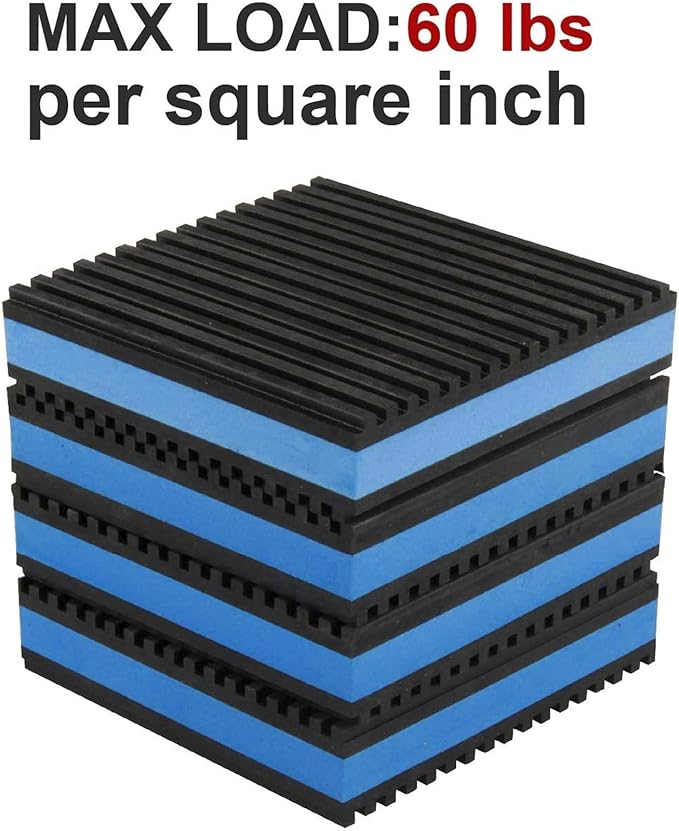Rubber Anti-Vibration Isolator Pads, Heavy Duty Blue EVA Pad - Image 3