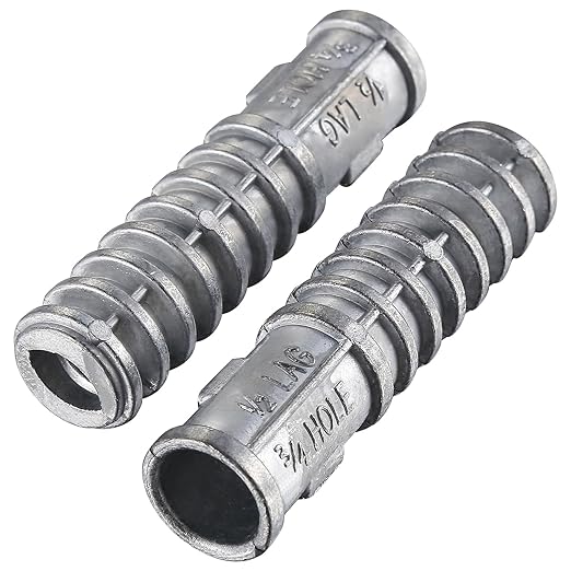 Wensilon 3/8 * 2-1/2 Lag Shield Anchor Long Zinc Alloy Bolts Concrete Anchors by Wensilon