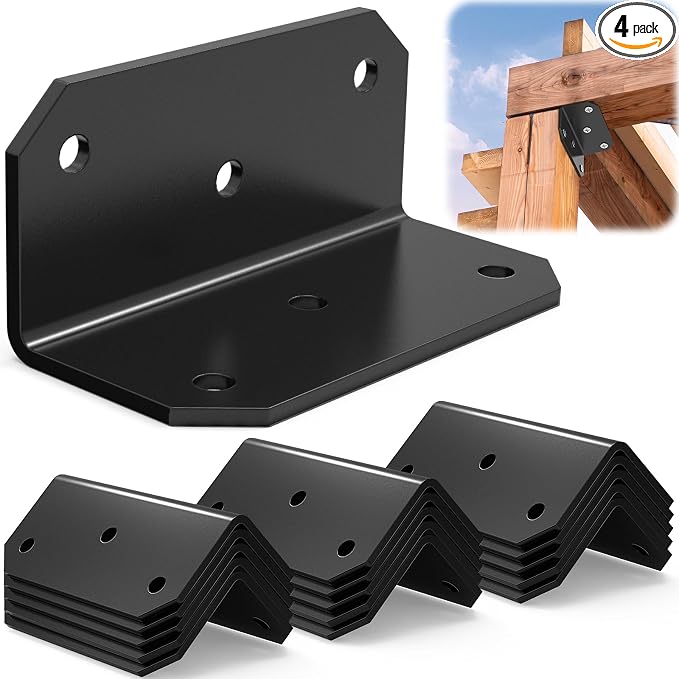 2x2X4 Inch Galvanized L Bracket by KOMOHOM