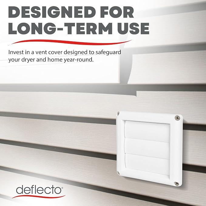 Deflecto Outdoor Dryer Vent Cover 4-Inch - Image 8
