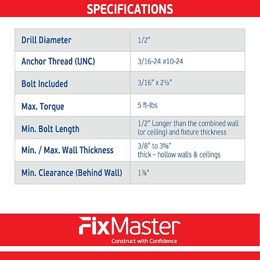 3/16" Heavy Duty Master Toggle-Bolt Strap Anchors w/ 10 Steel Threaded Studs - Image 7