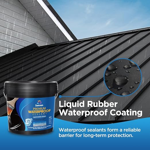 Waterproof Sealant Black Waterproof Coating 1 Gallon Leak Repair Coating - Image 2