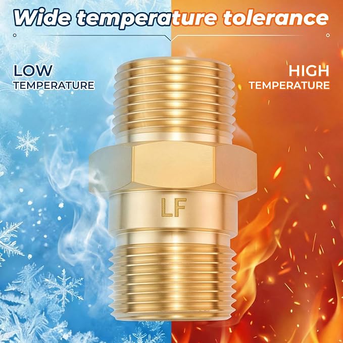 1/2" Male NPT Brass RV Freshwater Check Valve 2PCS | Lead-free brass purely - Image 6