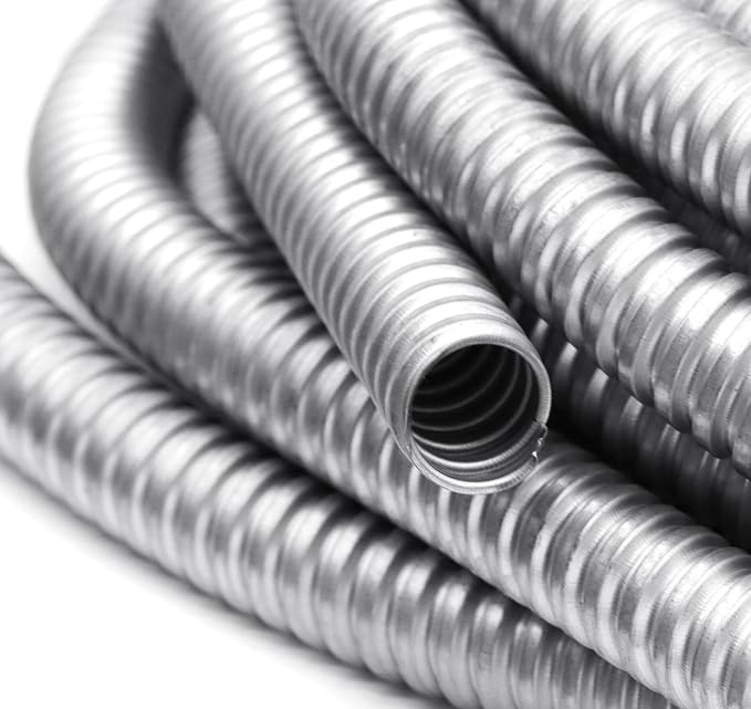 3/4 Inch Flexible Reduced Wall Electrical Conduit, 25 Ft Iron Galvanized Cable - Image 3
