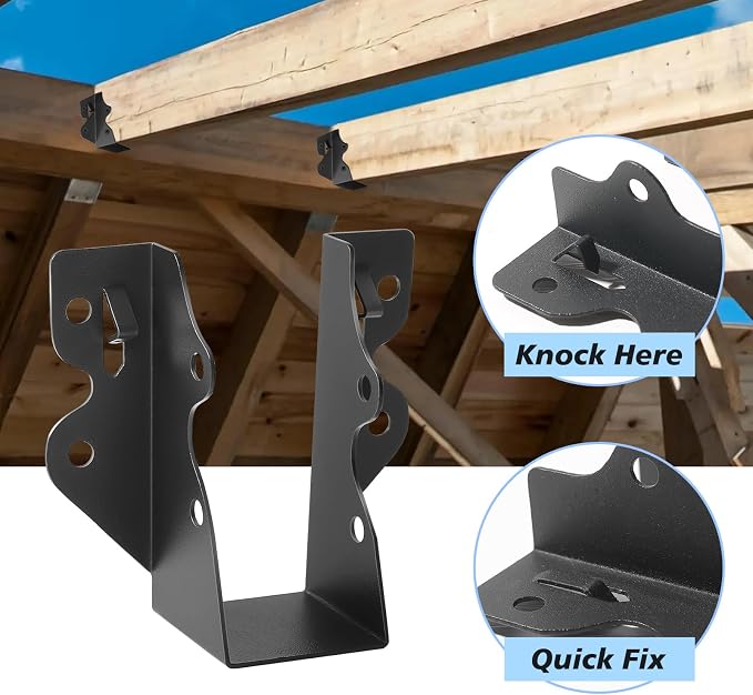 32 Pcs 2"x 4" Joist Hanger, Q235B Steel Face Mount Joist Hangers, Rafter - Image 3