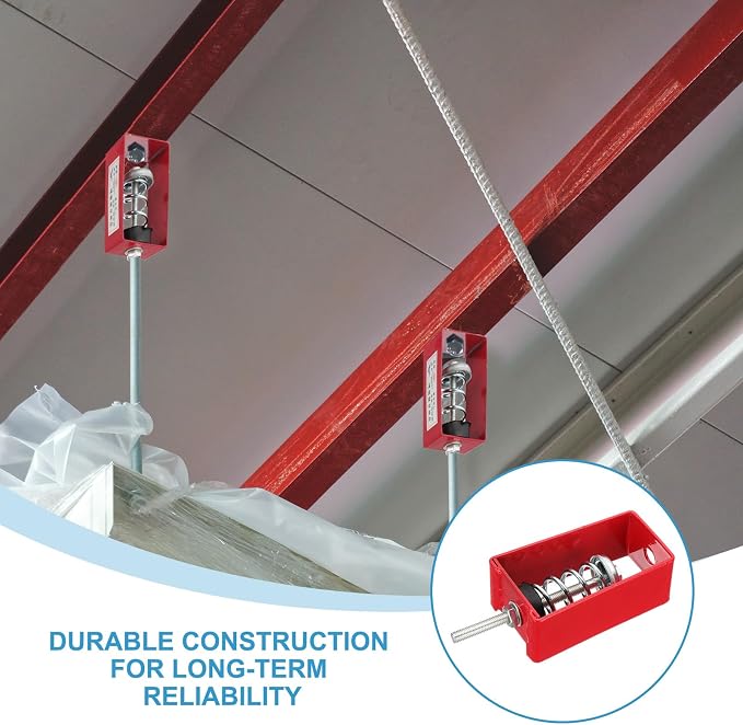 PATIKIL Ceiling Spring Vibration Isolator Hangers, 8 Pack 66lbs Mechanical - Image 4