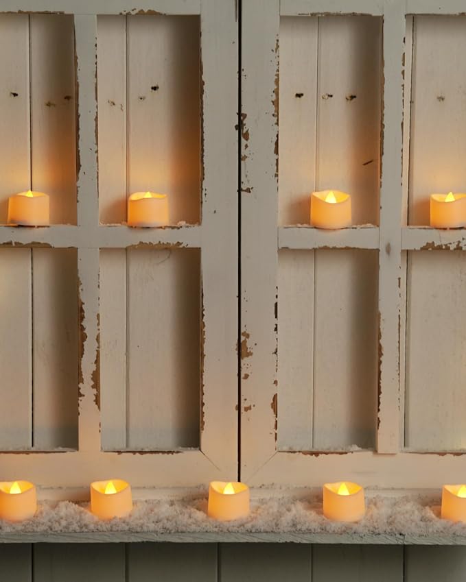 Homemory 24-Pack Flameless Tea Lights Candles Battery Operated, 200+ Hours | - Image 5