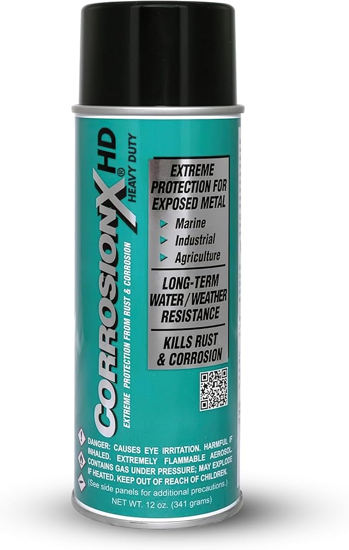 CorrosionX Heavy Duty Anti Rust Spray, Dripless Self-Healing Corrosion Inhibitor by CorrosionX
