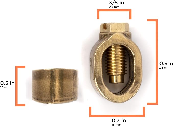 THE CIMPLE CO 3/8" Copper Grounding Clamp - Image 2