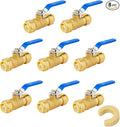 3/4" Ball Valves, 8 Pack Push Fit Shut Off Valves by Unknown