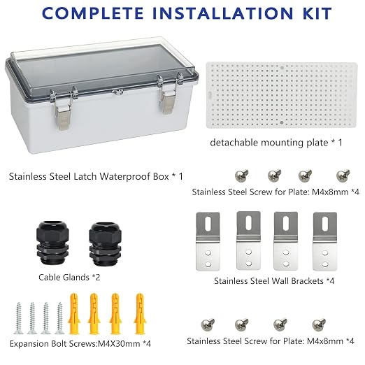Electrical Junction Box, IP67 Waterproof Outdoor Box ABS Plastic Enclosure - Image 7