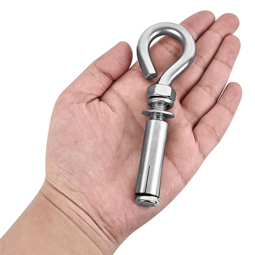 16 Pack 3/8" X 4-1/2" Expansion Eye Bolt, Concrete Eyebolt Anchors, Heavy Duty - Image 7