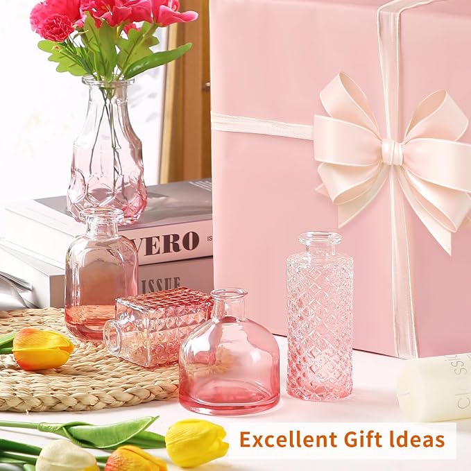Mini Glass Bud Vases Flower Vases - Image 2