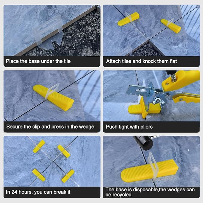Tile Leveling System Wedges 210 pcs Reusable Tile Leveler Wedges - Image 4