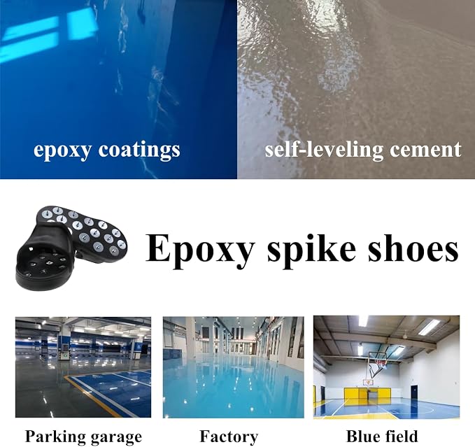 Epoxy Spiked Shoes for Epoxy Flooring, Slip-On Anti-Slip Design for Epoxy - Image 3