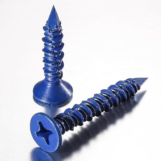 WenSilon 3/16" x1-3/4 Concrete Screw Anchor Blue Flat Head - Image 4