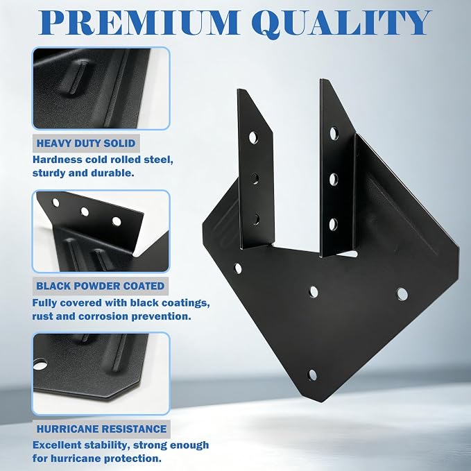 Hurricane Tie for Rafters, Seismic Rafter Connector Bracket, Anti-Wind Roof - Image 4