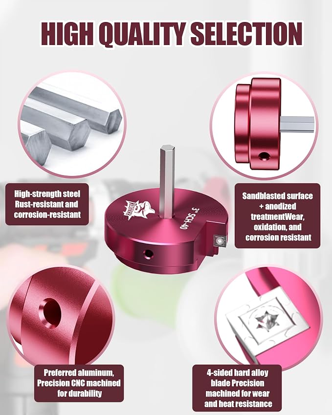 4 Pcs PVC Pipe Reamer Kit, PVC Fitting Saver Socket Saver Tool | Plastic Pipe - Image 4