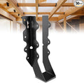 50Pcs Black 2x8 Joist Hangers for Wood, 18 Gauge Face Mount Joist Hanger by Levendor