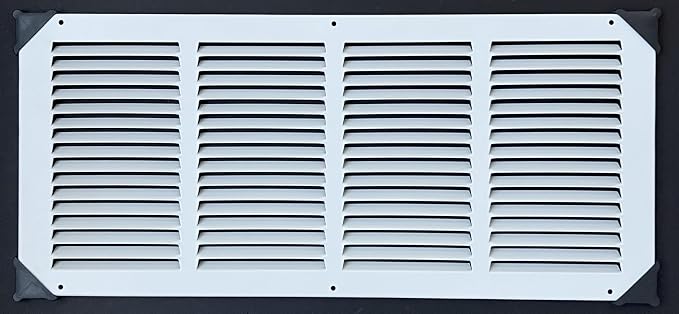 Fits 20x8 Duct Opening Stamped Steel Return Air Grille Vent Cover Grille - Image 4
