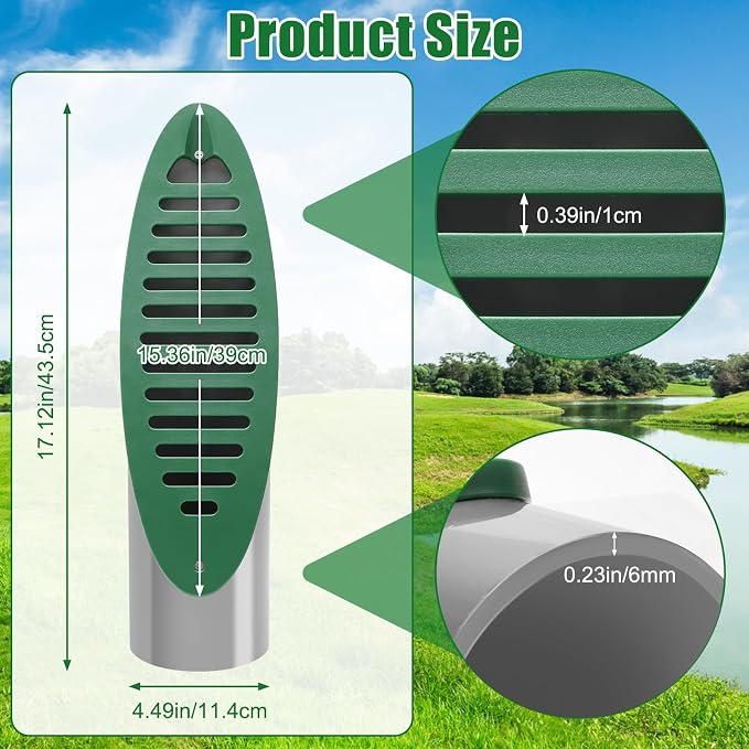 4” Angled Slope Drainage Pipe, Yard Drain Emitter Drainage Grate | 2P, - Image 2