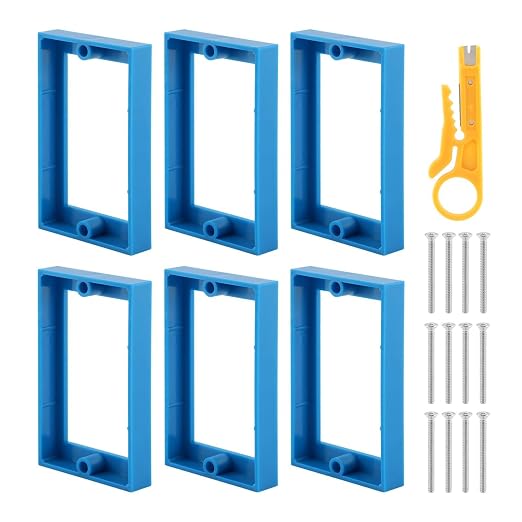6pcs 1/4" Single Gang Outlet Box Extenders by Unknown
