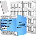 50 Pcs Blulu Impaling Clips Acoustic Panels, Drywall Repair Impaler Push-on by Blulu