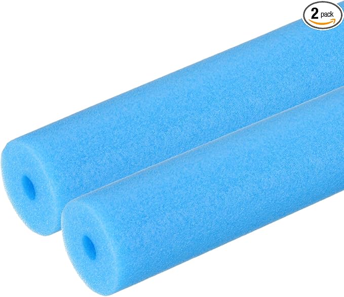 PATIKIL Pipe Insulation Foam Tube Foam Pipe Tubing Covers Blue 2Pcs | 7/16" ID by PATIKIL