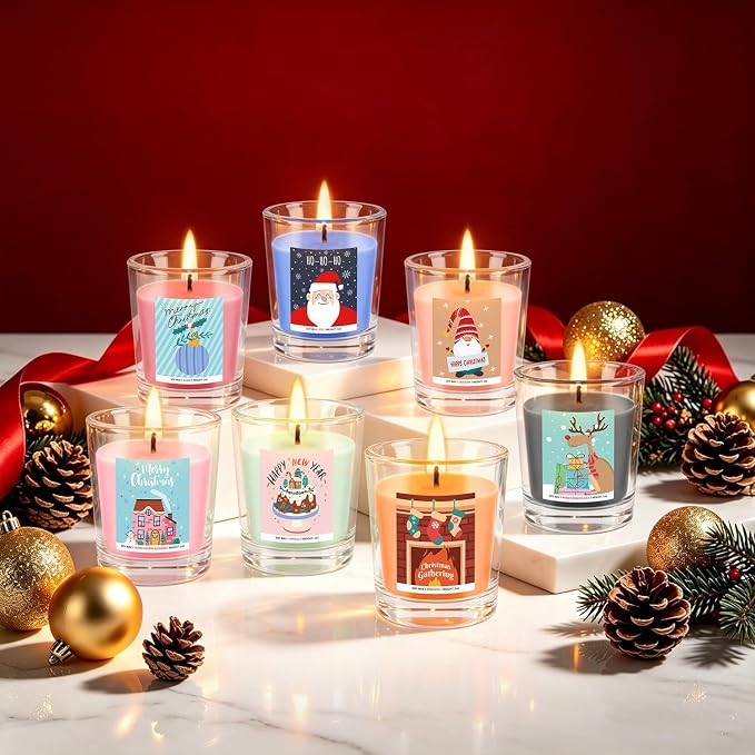 YOROXRG Christmas Candle Advent Calendar 2026 24 Days Scented Tumbler Candle - Image 6
