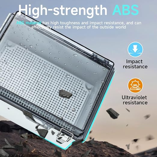 Junction Box Outdoor Waterproof Electrical Project Box IP67 ABS Enclosure | - Image 5