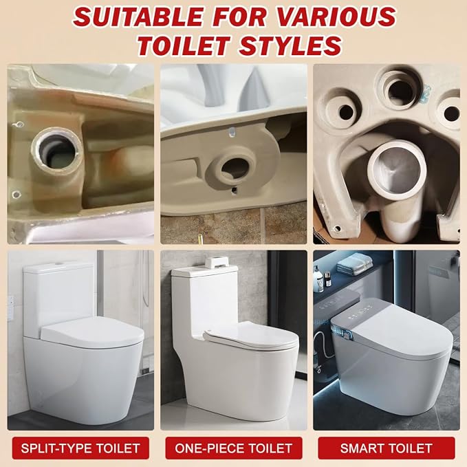 SEWACC Universal Toilet Flanges Seal Ring Leakproof Toilet Repair Kit - Image 3