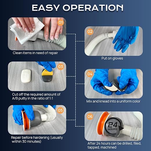 Boncart High Strength AB Epoxy Putty, 200g Steel Reinforced Repair Filler | - Image 4