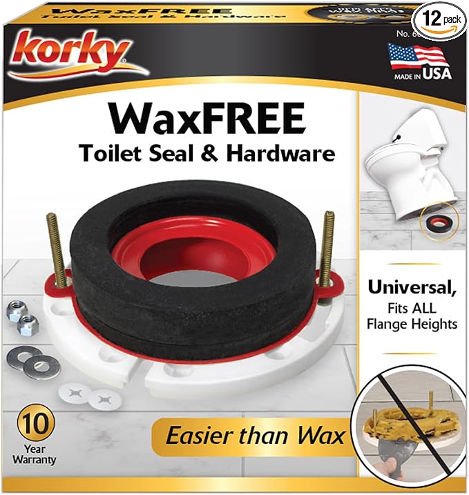 Korky 6000BP Universal Toilet WaxFree Seal by Korky
