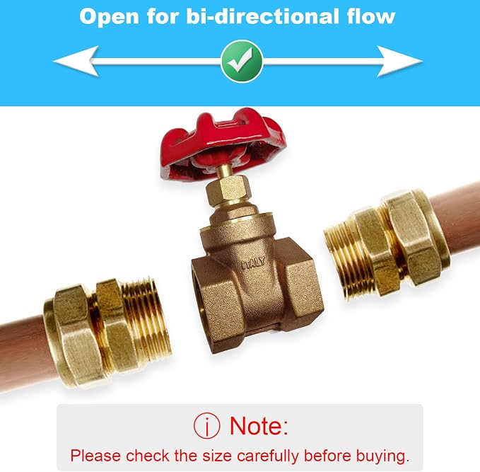 NPT 2” Brass Gate Valve DN50 | Rotary Globe Valve - Image 2