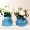 Ribbed Glass Vases, Modern Vase by YANWE