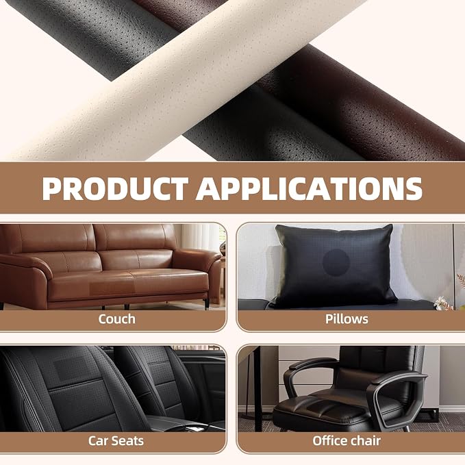Shagoom Leather Repair Kits, Large Vinyl Repair Patch - Image 3