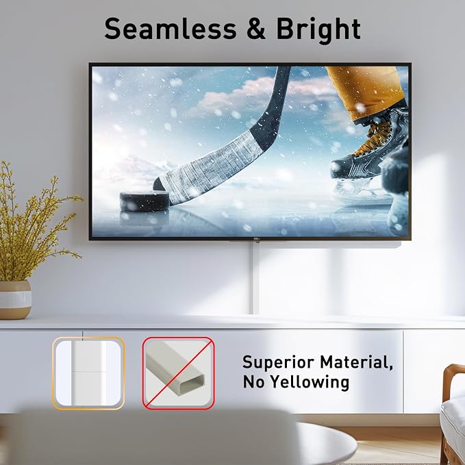 Delamu TV Cord Hider, Cord Covers - Image 5