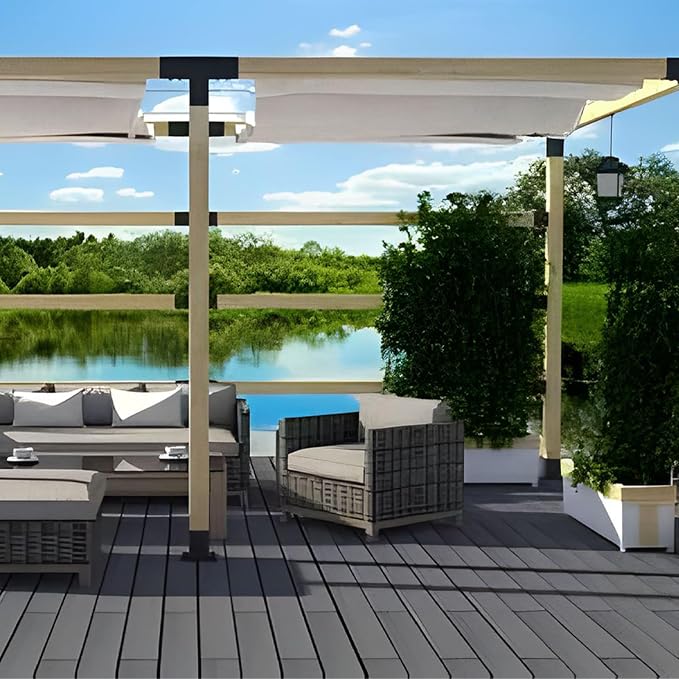 4x4 Pergola Brackets Kit, 3-Way T Shape, 3.58 x 3.58 in, 2 Pack | Q235 Steel - Image 7